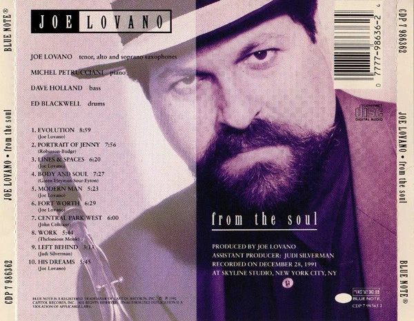 CD Joe Lovano "From The Soul" – photo 2
